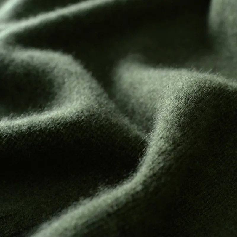 Cashmere sweater women turtleneck sweater knitted wool pullover long loose thick warm sweater fashion casual women's sweater - Image 6